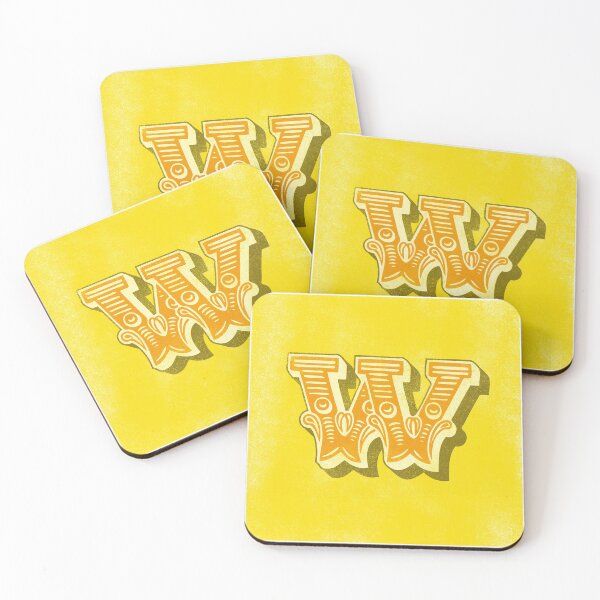 Item preview, Distressed Letter "W" Typography designed and sold by The Whiskey Ginger Design Shop.