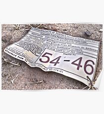 54-46 Was My Number Poster