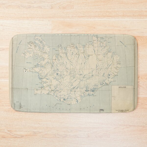 Item preview, Map of Iceland (1949) designed and sold by allhistory.