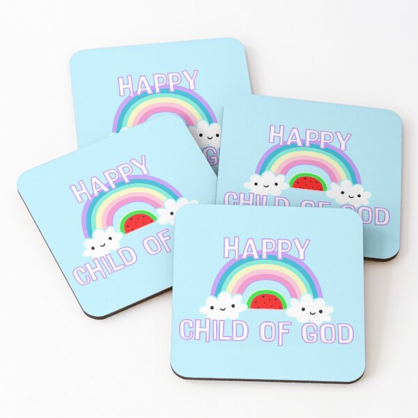 Item preview, HAPPY CHILD of GOD rainbow of love - CUTE summer vibes with refreshing, sliced watermelon designed and sold by originalsusie.