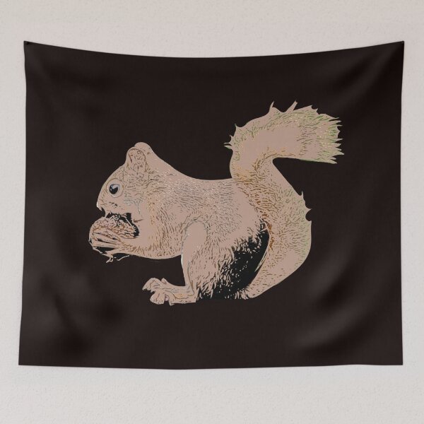 Item preview, Brown Squirrel Eating Nut designed and sold by designsasstultd.