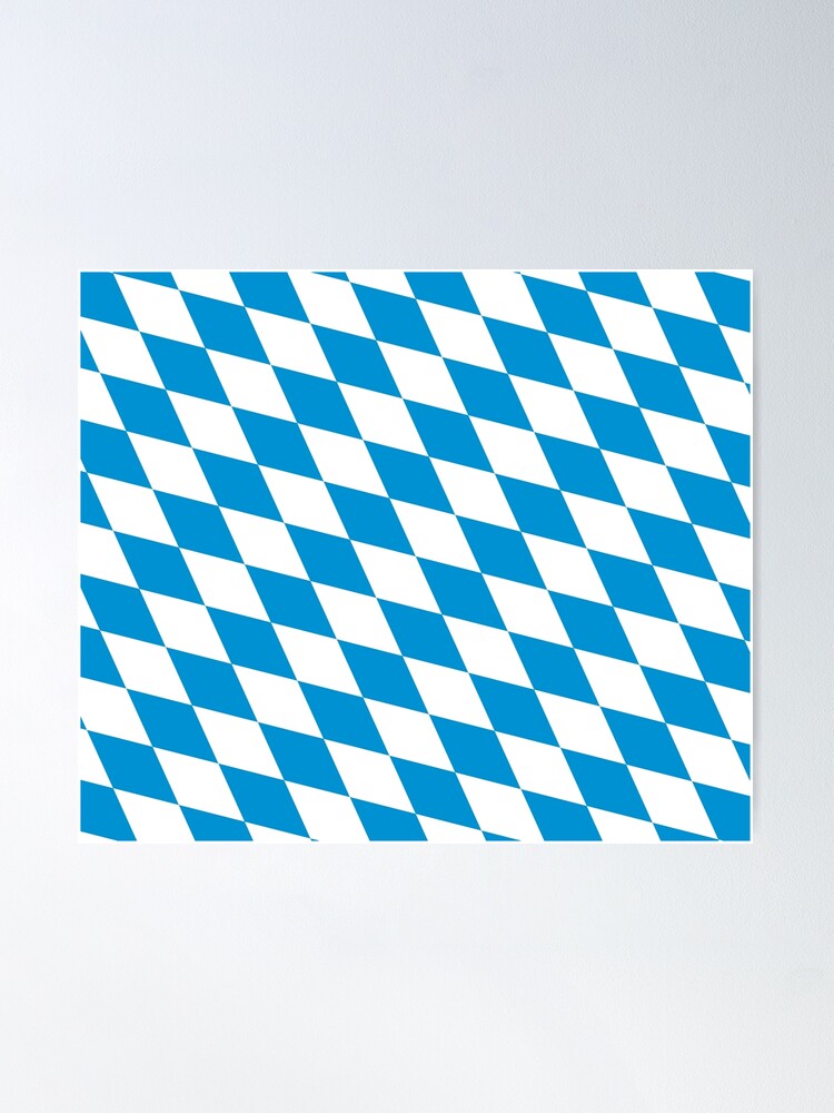 1000 Flags Limited Bavaria (Bayern) Lozenge State Flag 5'x3' (150cm x 90cm)  - Woven Polyester