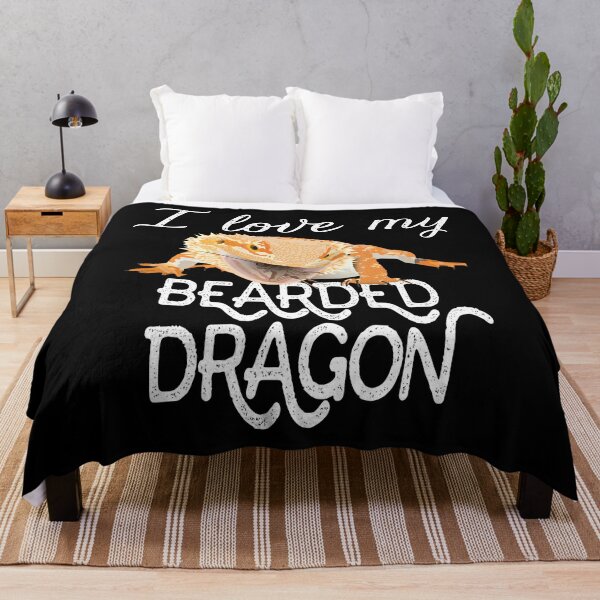 I love my bearded dragon Throw Blanket