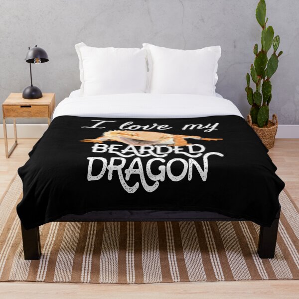 I love my bearded dragon Throw Blanket