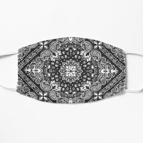 black bandana mask Flat Mask