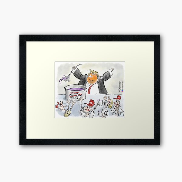 The Trump Cult Framed Art Print
