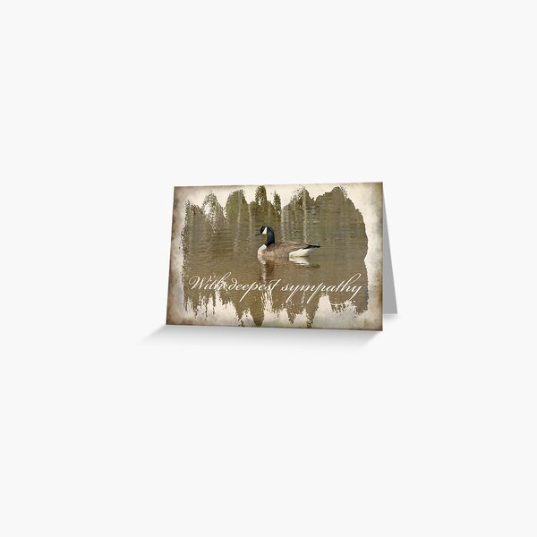 Sympathy Greeting Card - Canada Goose Greeting Card