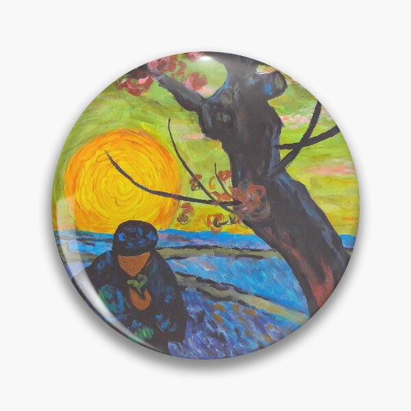 Item preview, Tribute to Vincent VanGogh "The Sower" designed and sold by Canvasvendetta.