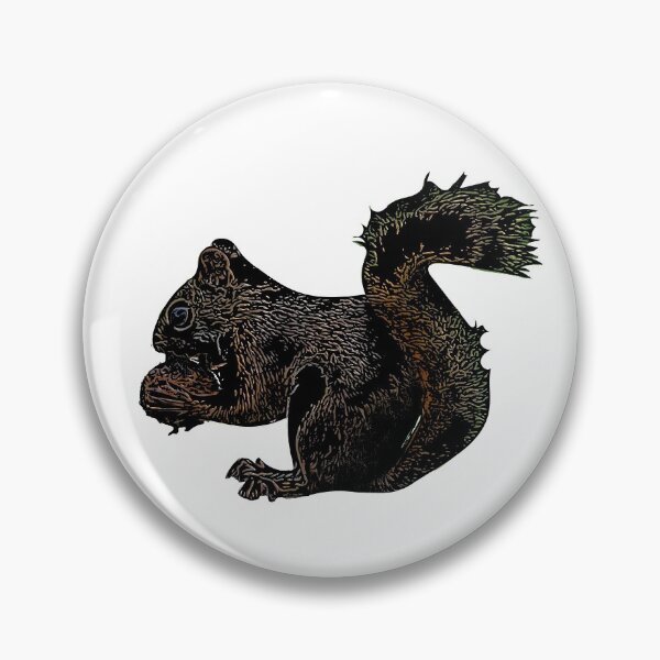 Item preview, Black Squirrel Eating Nut designed and sold by designsasstultd.