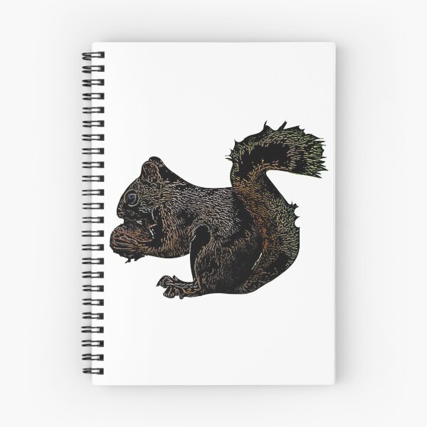 Item preview, Black Squirrel Eating Nut designed and sold by designsasstultd.