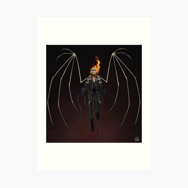Angel of Vengeance -MCOC Champion Mash Up Art Print