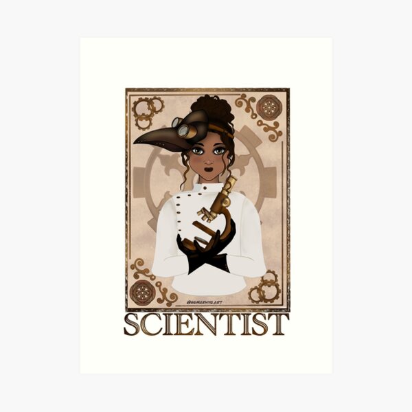 Scientist (STEAMpunk Art) Art Print