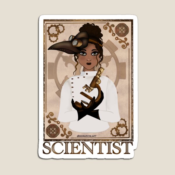 Scientist (STEAMpunk Art) Magnet