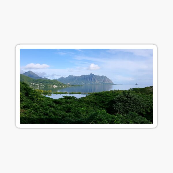 Still Water in Kaneohe Bay Sticker