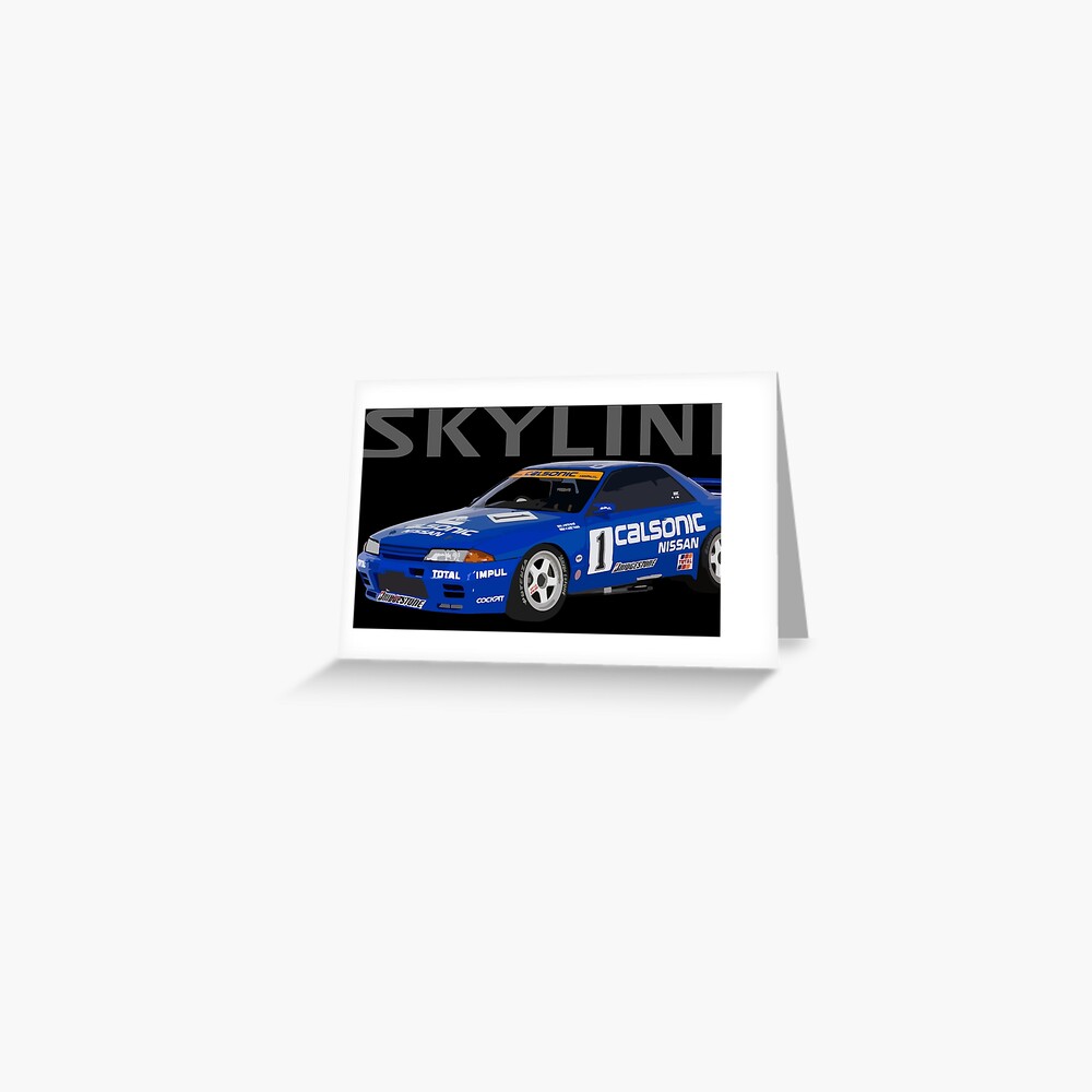 Nissan Skyline Gt R Jgtc Race Car R32 Greeting Card For Sale By