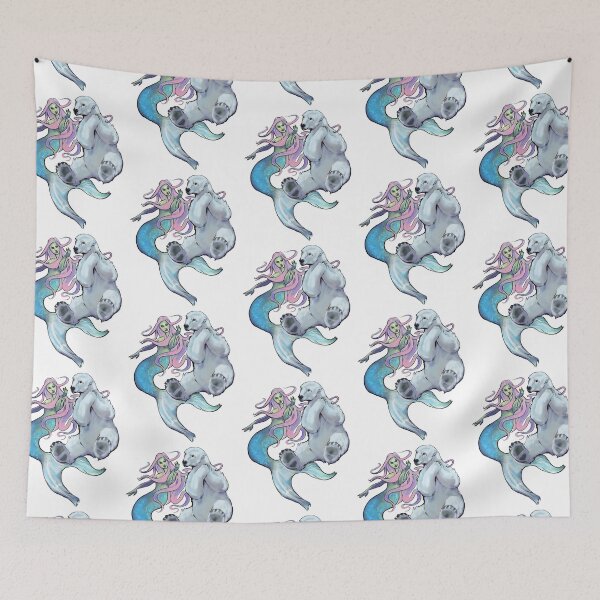 Item preview, Mermaid and Polar Bear -Siren's Call designed and sold by Christine Montague.