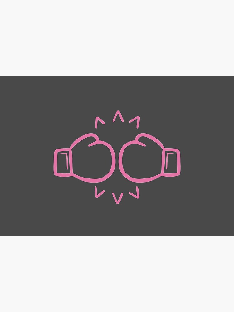 "Boxing Glove Pow Pink" Mask for Sale by CarolynBurt Redbubble