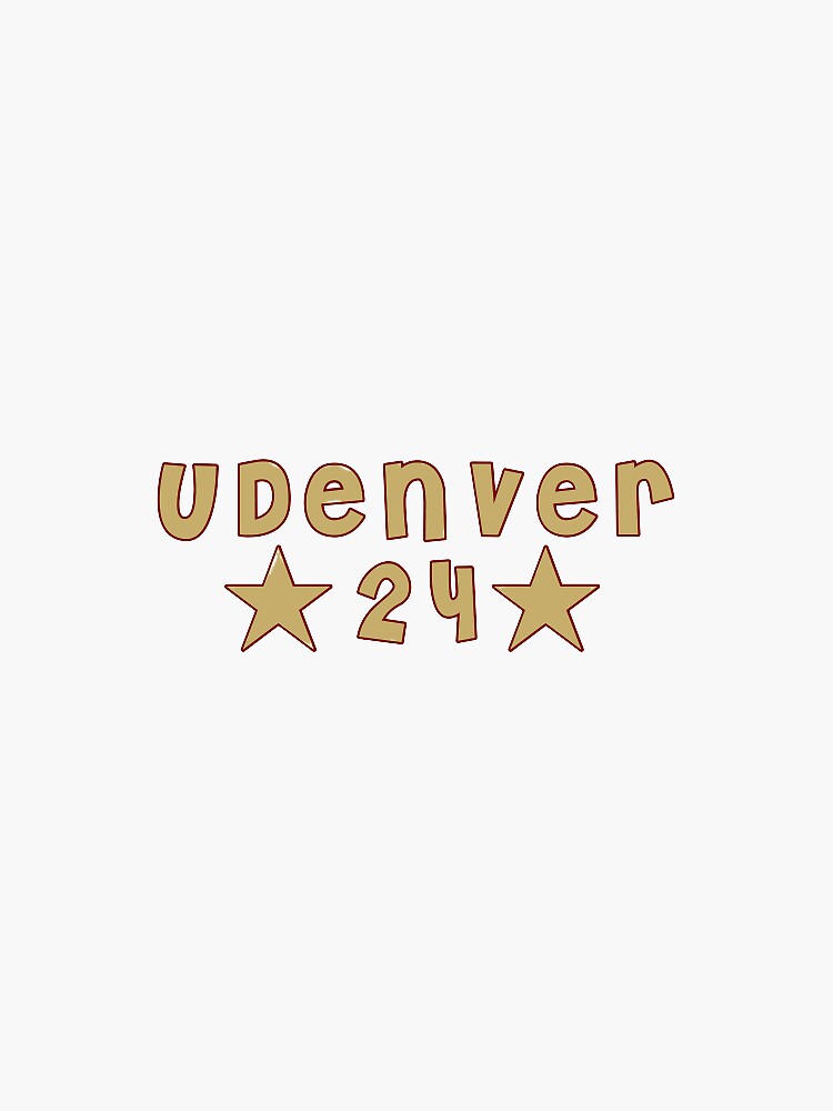 "university of denver 2024 logo" Sticker for Sale by vnessmurray