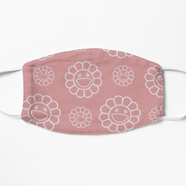 Hobicore hobi flower pattern peach jhope smile murakami Mask
