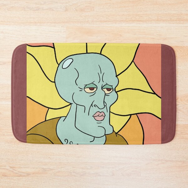 Item preview, Handsome squidward stained glass  designed and sold by laneyzany.