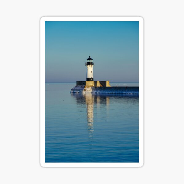 Duluth Harbor North Breakwater Lighthouse Daylight Sticker