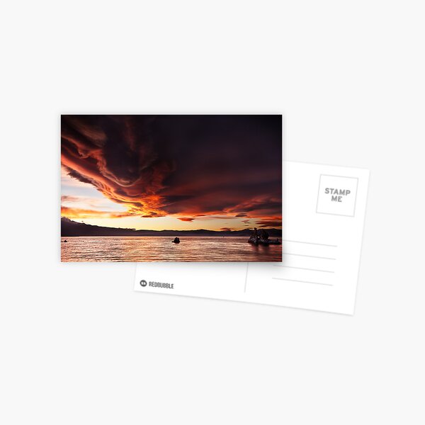 Spinning tops and cotton candy - Mono Lake Postcard