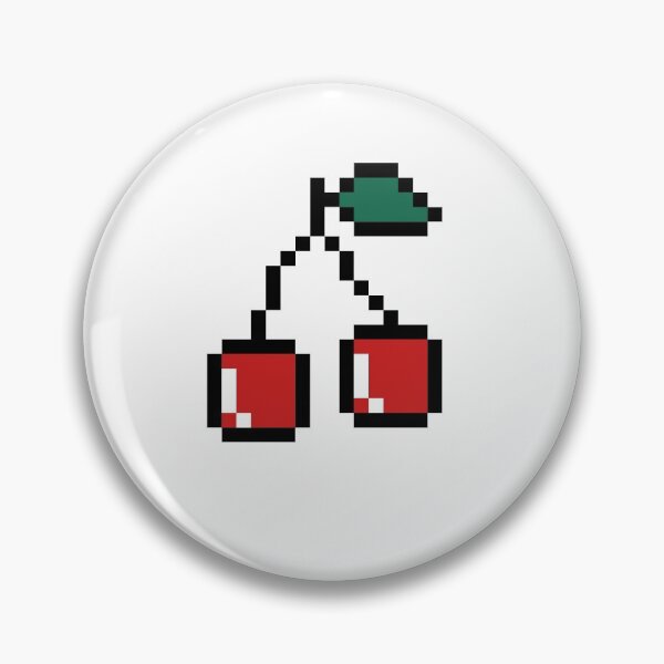 Item preview, cherry pixel art illustration designed and sold by zizimentos.