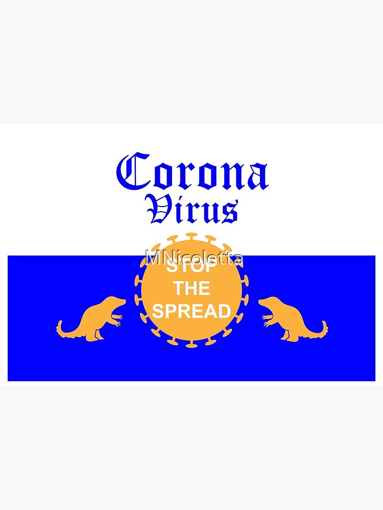 Corona Virus: Stop the Spread Beer Label by MNicoletta