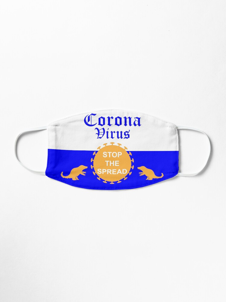 Alternate view of Corona Virus: Stop the Spread Beer Label Mask