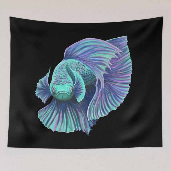 Item preview, Purple Betta Fish designed and sold by Zurickdesigns.