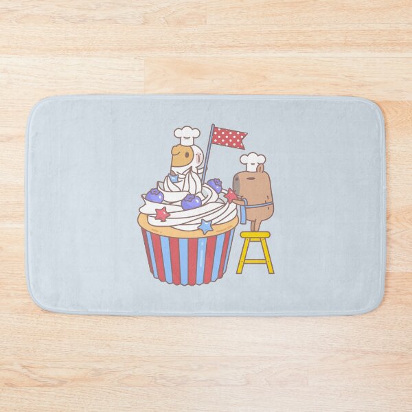 Item preview, Guinea pig and capybara making a cupcake  designed and sold by Miri-Noristudio.