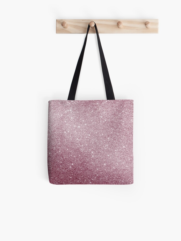 rose gold sparkle bag