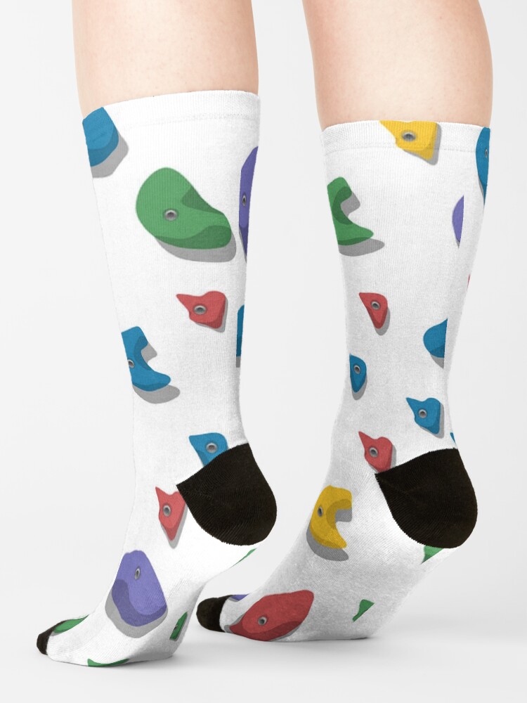 "Rock Climbing Indoor Climbing Wall/Climbing Gym Wall Holds" Socks by