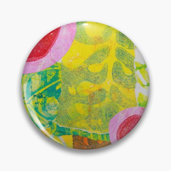 Item preview, Green Botanicals with Pink Circles designed and sold by Tamzin Smith.