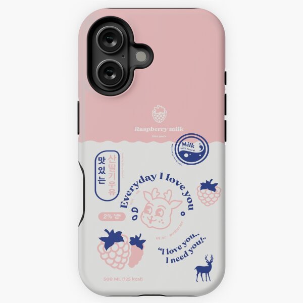 Artikel-Vorschau von Jeden Tag liebe ich dich Himbeermilchkarton Konzept PhoneCase, designt und verkauft von loonatheconcept.