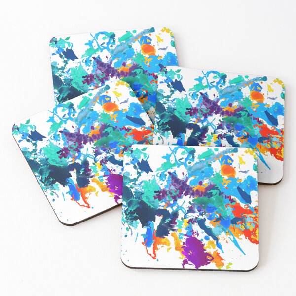Item preview, Funky, Multi-color Rainbow Splatter Paint designed and sold by yougalore.