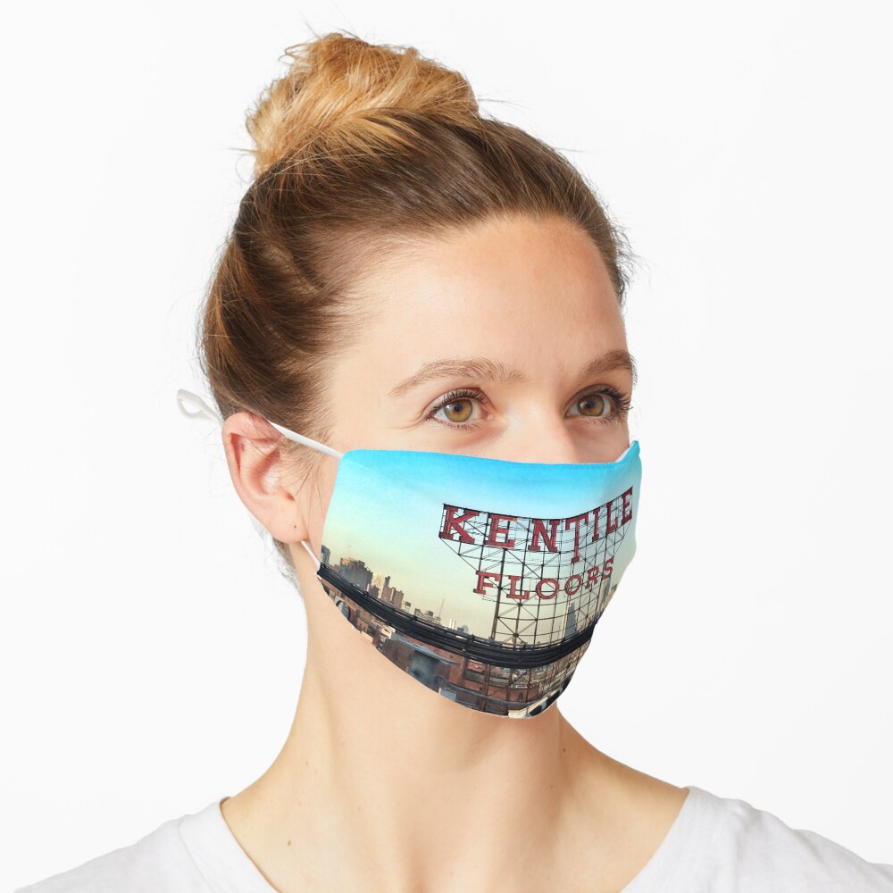 Kentile Floors - Downtown Brooklyn Skyline Photography by OneDayOneImage - Brooklyn Lovers Mask