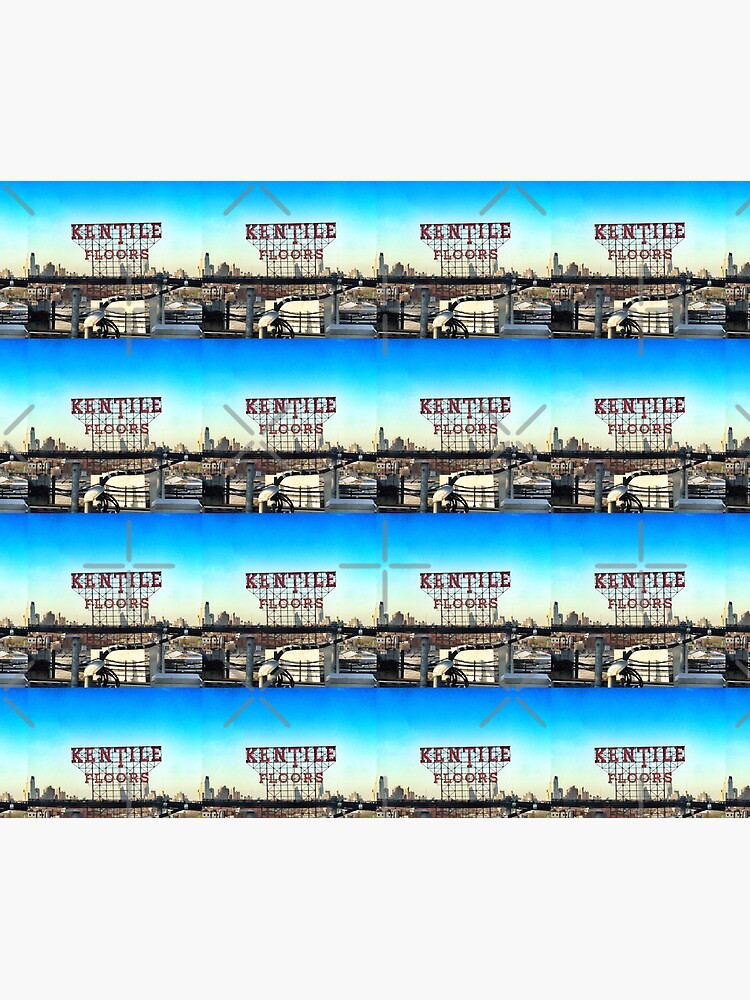 Thumbnail 6 of 6, Throw Blanket, Kentile Floors - Downtown Brooklyn Skyline Photography by OneDayOneImage - Brooklyn Lovers designed and sold by OneDayArt.