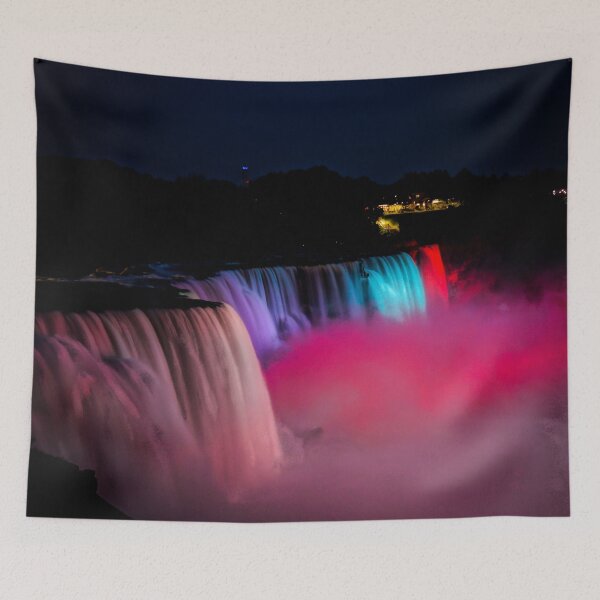 Item preview, Niagara Falls Illumination Pink designed and sold by Zurickdesigns.