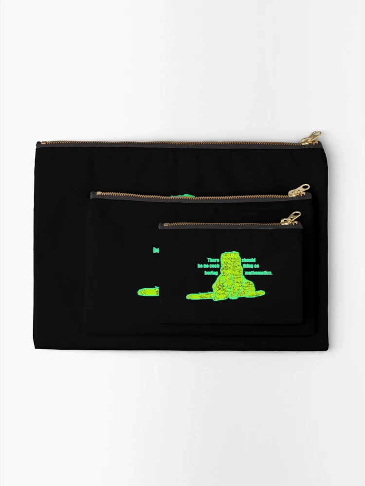Thumbnail 2 of 4, Zipper Pouch, Cat Math designed and sold by bunlinked.