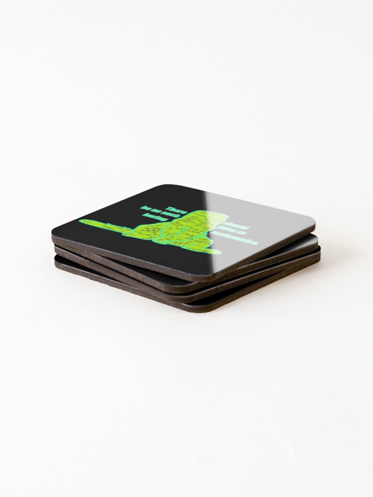 Thumbnail 4 of 5, Coasters (Set of 4), Cat Math designed and sold by bunlinked.