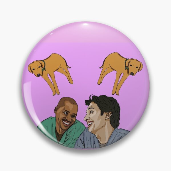 Item preview, Turk & JD love Rowdy (and eachother) designed and sold by SmelDraws.