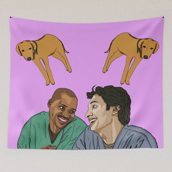 Item preview, Turk & JD love Rowdy (and eachother) designed and sold by SmelDraws.