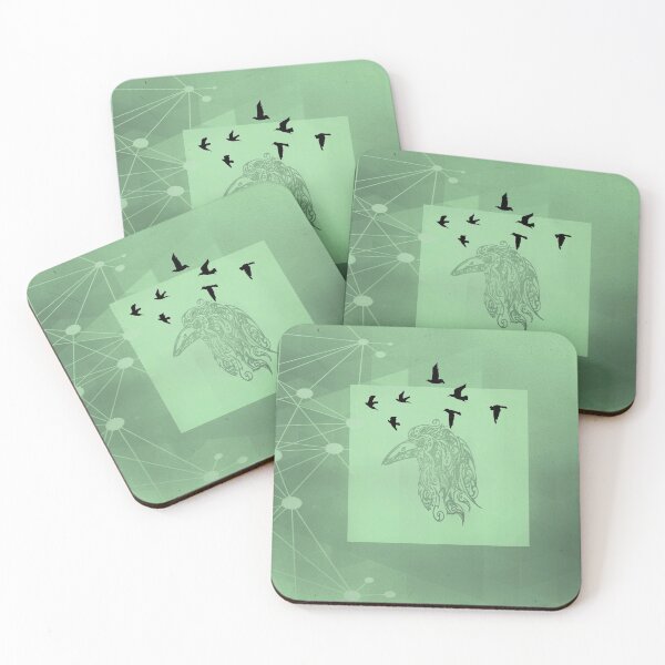 Item preview, Tribal Raven: Green designed and sold by INKmagine  and Create.