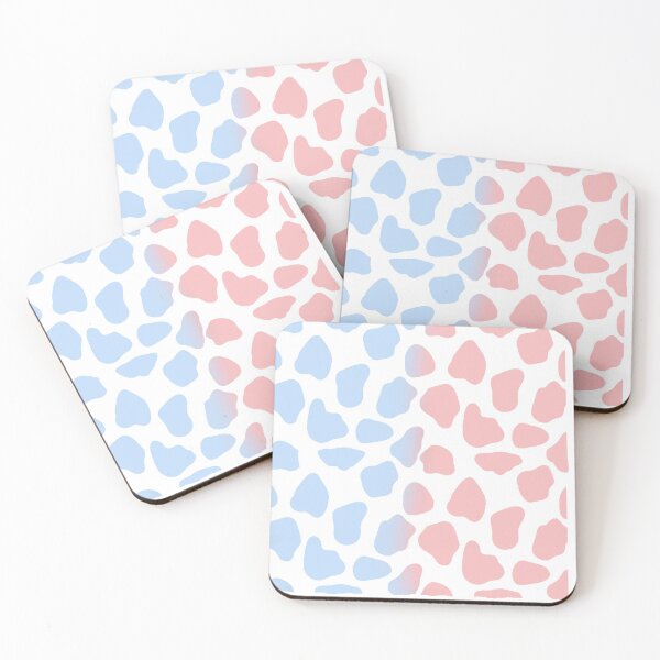 Item preview, Baby Blue to Baby Pink Cow Print designed and sold by laurencude.