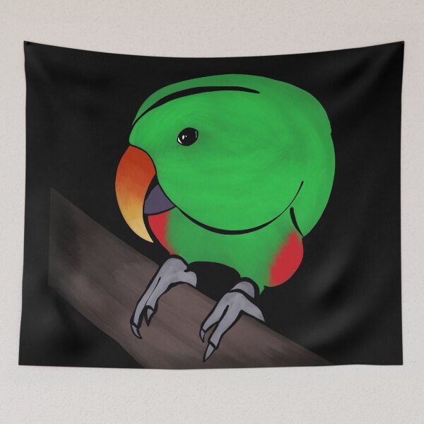 Item preview, Curious Eclectus designed and sold by Zurickdesigns.