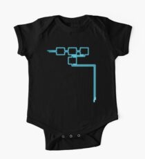 Light Tracing One Piece - Short Sleeve