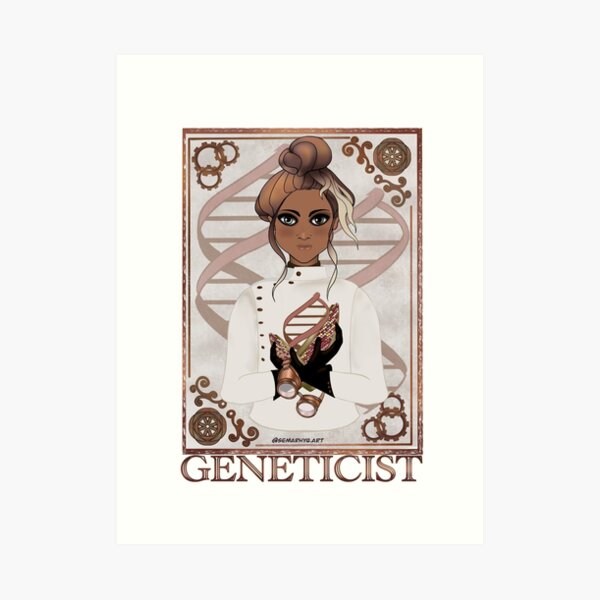 Geneticist (STEAMpunk Art) Art Print