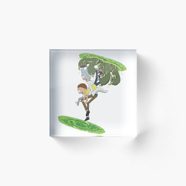 Rick and Morty - Portal Hopping Acrylic Block