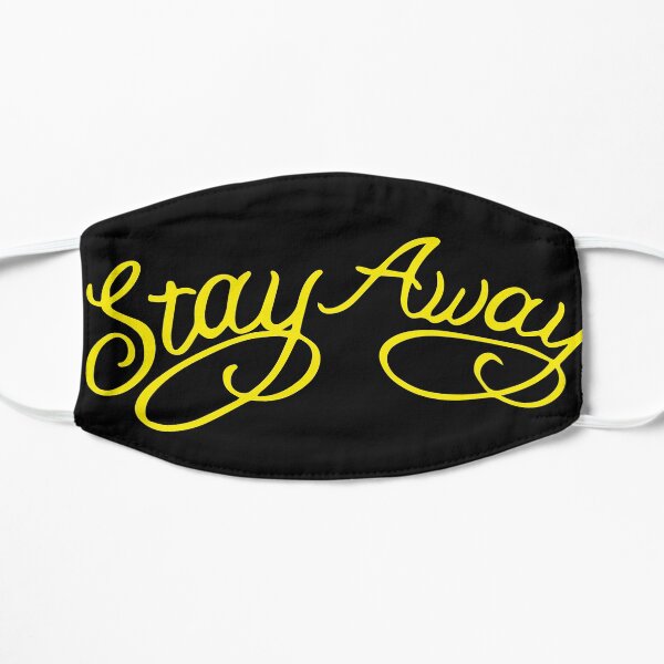 Stay Away, Post Malone (Yellow & Black) Flat Mask